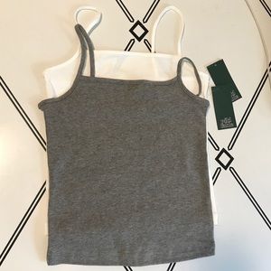 Two cropped camisoles
